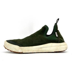 Vans: green suede men’s slip on shoes (10)